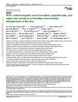 ALK1 controls hepatic vessel formation, angiodiversity, and angiocrine functions in hereditary hemorrhagic telangiectasia of the liver