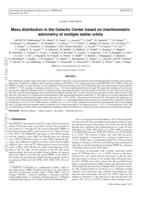 Mass distribution in the Galactic Center based on interferometric astrometry of multiple stellar orbits