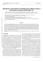 SRG/ART-XC, Swift, NICER, and NuSTAR study of different states of the transient X-ray pulsar MAXI J0903-531