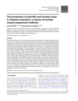 The production of scientific and societal value in research evaluation