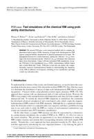 PDF_CHEM: fast simulations of the chemical ISM using probability distributions