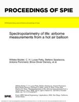 Spectropolarimetry of life