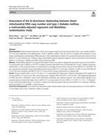 Assessment of the bi-directional relationship between blood mitochondrial DNA copy number and type 2 diabetes mellitus