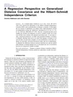 A regression perspective on generalized distance covariance and the Hilbert-Schmidt Independence Criterion