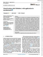 Closed testing with Globaltest, with application in metabolomics