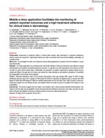 Mobile e-diary application facilitates the monitoring of patient-reported outcomes and a high treatment adherence for clinical trials in dermatology