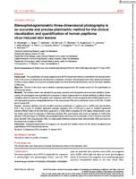 Stereophotogrammetric three-dimensional photography is an accurate and precise planimetric method for the clinical visualization and quantification of human papilloma virus-induced skin lesions