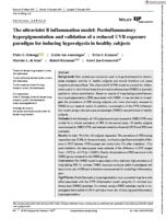 The ultraviolet B inflammation model