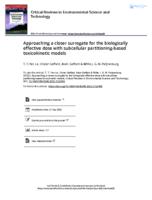 Approaching a closer surrogate for the biologically effective dose with subcellular partitioning-based toxicokinetic models