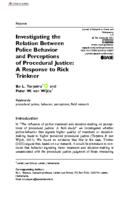 Investigating the relation between police behavior and perceptions of procedural justice