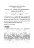 Does consistency in perceptual assimilation reflect language dominance in early bilinguals?