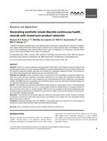 Generating synthetic mixed discrete-continuous health records with mixed sum-product networks