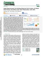 Metal requirements for building electrical grid systems of global wind power and utility-scale solar photovoltaic until 2050