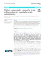 Phiclust: a clusterability measure for single-cell transcriptomics reveals phenotypic subpopulations