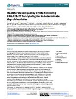 Health-related quality of life following FDG-PET/CT for cytological indeterminate thyroid nodules