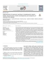 Implementation of molecular matching in transplantation requires further characterization of both immunogenicity and antigenicity of individual HLA epitopes