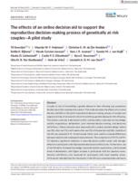 The effects of an online decision aid to support the reproductive decision-making process of genetically at risk couples