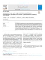 Assessment of breast cancer progression and metastasis during a hypercoagulable state induced by silencing of antithrombin in a xenograft mouse model