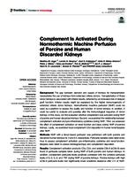 Complement Is activated during normothermic machine perfusion of porcine and human discarded kidneys