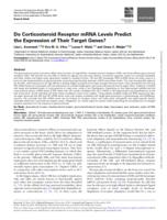 Do corticosteroid receptor mRNA levels predict the expression of their target genes?