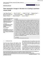 Gene expression changes in the brain of a Cushing's syndrome mouse model