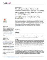 Modelling optimal use of temporarily restricted colonoscopy capacity in a FIT-based CRC screening program