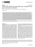 Soil inoculum identity and rate jointly steer microbiomes and plant communities in the field