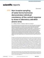 Non-invasive sampling of water-borne hormones demonstrates individual consistency of the cortisol response to stress in laboratory zebrafish (Danio rerio)