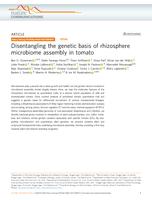 Disentangling the genetic basis of rhizosphere microbiome assembly in tomato