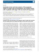 Systematic review and meta‐analysis of the prognostic impact of lymph node micrometastasis and isolated tumour cells in patients with stage I–IIIA  non‐small cell lung cancer