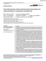 Cost-effectiveness of three internet-based interventions for eating disorders