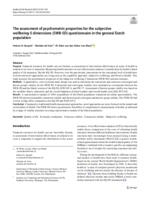 The assessment of psychometric properties for the subjective wellbeing-5 dimensions (SWB-5D) questionnaire in the general Dutch population