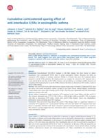 Cumulative corticosteroid-sparing effect of anti-interleukin-5/5Ra in eosinophilic asthma