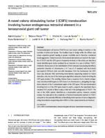 A novel colony-stimulating factor 1 (CSF1) translocation involving human endogenous retroviral element in a tenosynovial giant cell tumor