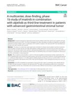 A multicenter, dose-finding, phase 1b study of imatinib in combination with alpelisib as third-line treatment in patients with advanced gastrointestinal stromal tumor