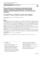 Efficacy and toxicity of vemurafenib and cobimetinib in relation to plasma concentrations, after administration via feeding tube in patients with BRAF-mutated thyroid cancer: a case series and review of literature