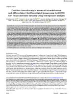 First-line chemotherapy in advanced intrabdominal well-differentiated/dedifferentiated liposarcoma