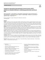 Symptoms reported by gastrointestinal stromal tumour (GIST) patients on imatinib treatment