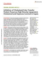 Inhibition of cholesteryl ester transfer protein preserves high-density lipoprotein cholesterol and improves survival in sepsis