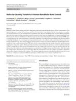 Molecular quantity variations in human-mandibular-bone osteoid