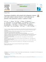 Autologous dendritic cells pulsed with allogeneic tumour cell lysate induce tumour-reactive T-cell responses in patients with pancreatic cancer