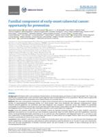 Familial component of early-onset colorectal cancer