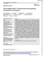 Clinical implementation of integrated molecular-morphologic risk prediction for meningioma