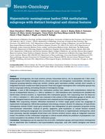 Hypermitotic meningiomas harbor DNA methylation subgroups with distinct biological and clinical features