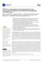 FOXD1 Is a transcription factor important for uveal melanocyte development and associated with high-risk uveal melanoma