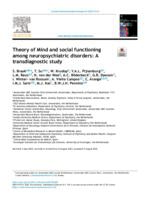 Theory of Mind and social functioning among neuropsychiatric disorders