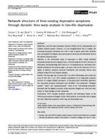 Network structure of time-varying depressive symptoms through dynamic time warp analysis in late-life depression