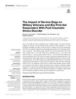 The impact of service dogs on military veterans and (ex) first aid responders with post-traumatic stress disorder