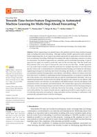 Towards time-series feature engineering in automated machine learning for multi-step-ahead forecasting