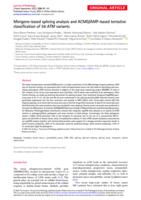 Minigene-based splicing analysis and ACMG/AMP-based tentative classification of 56 ATM variants